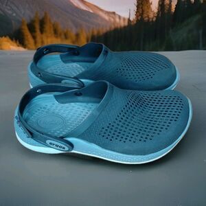 Crocs LiteRide 360 Clogs Black Grey Men’s Size 5 Women’s Size 7 Slip on Mesh